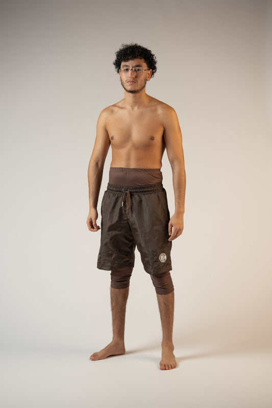 Awrah Cover Shorts - Brown