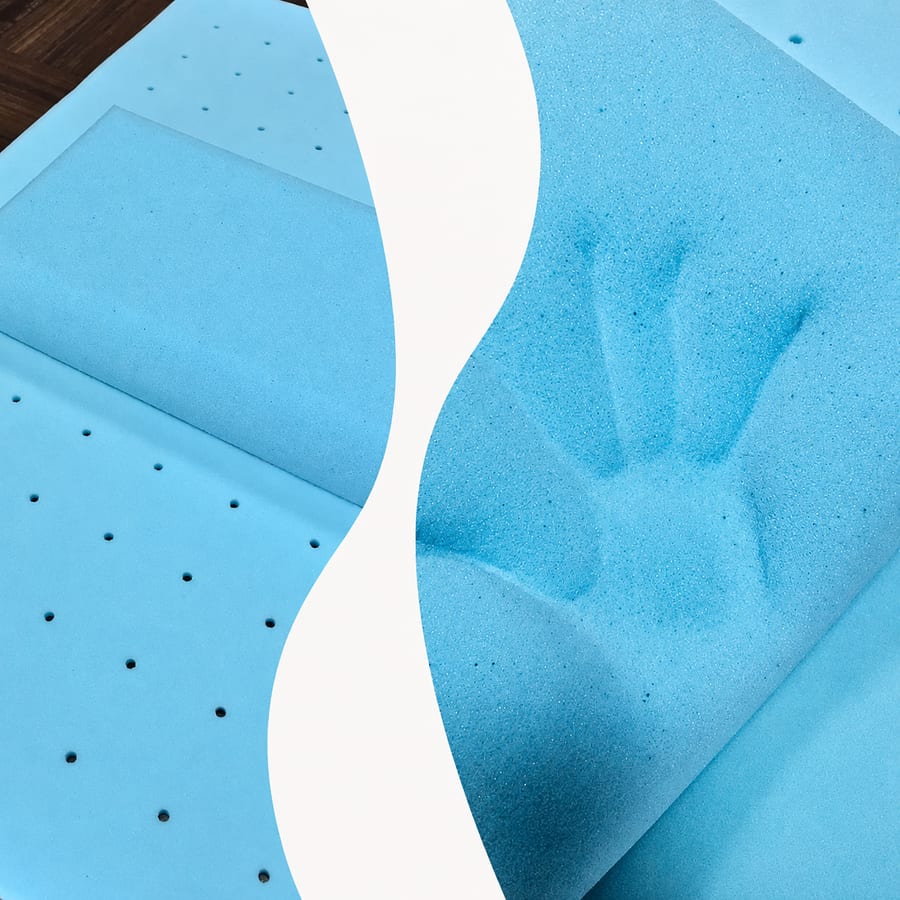 High quality memory foam close-up