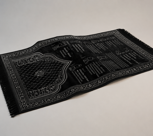 Step-by-Step Phonetic Salah Padded Prayer Mat