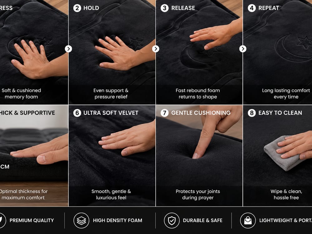 Soft, spacious prayer mat